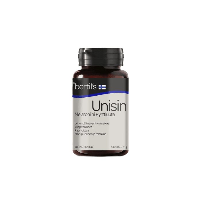 BERTIL’S UNISIN su melatoninu, 90 tablečių