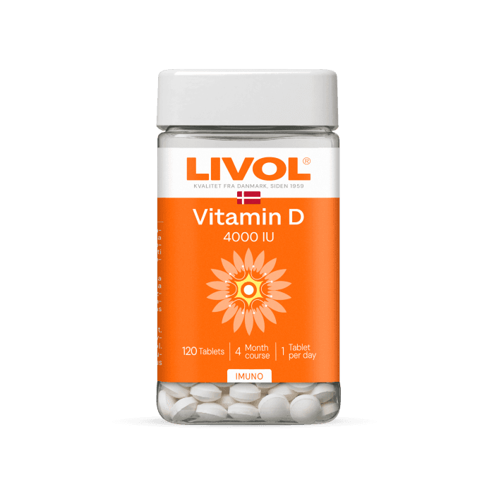 LIVOL VITAMINAS D 4000 TV, 120 tablečių