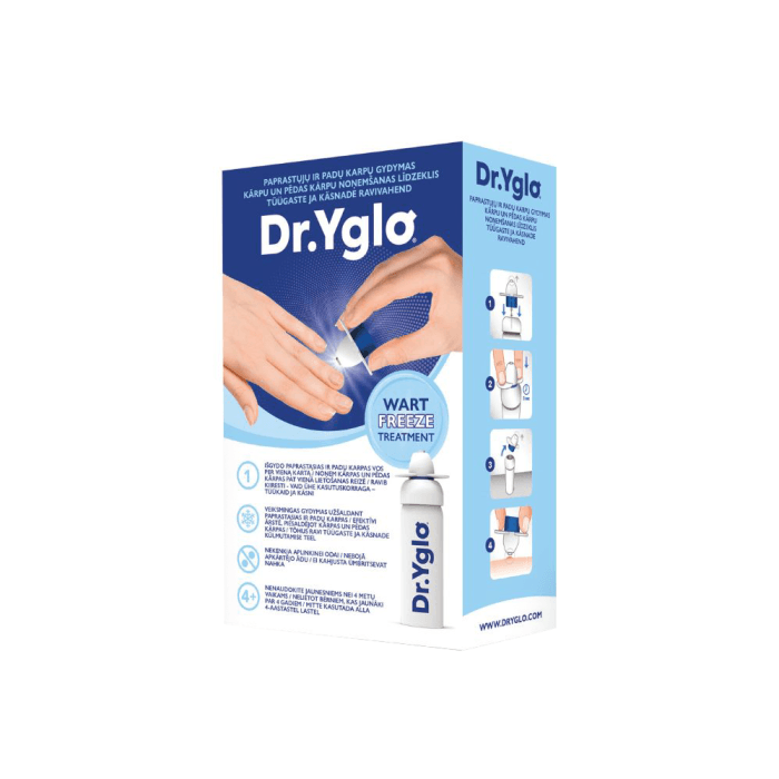 DR. YGLO šaldanti karpų šalinimo priemonė, 50 ml
