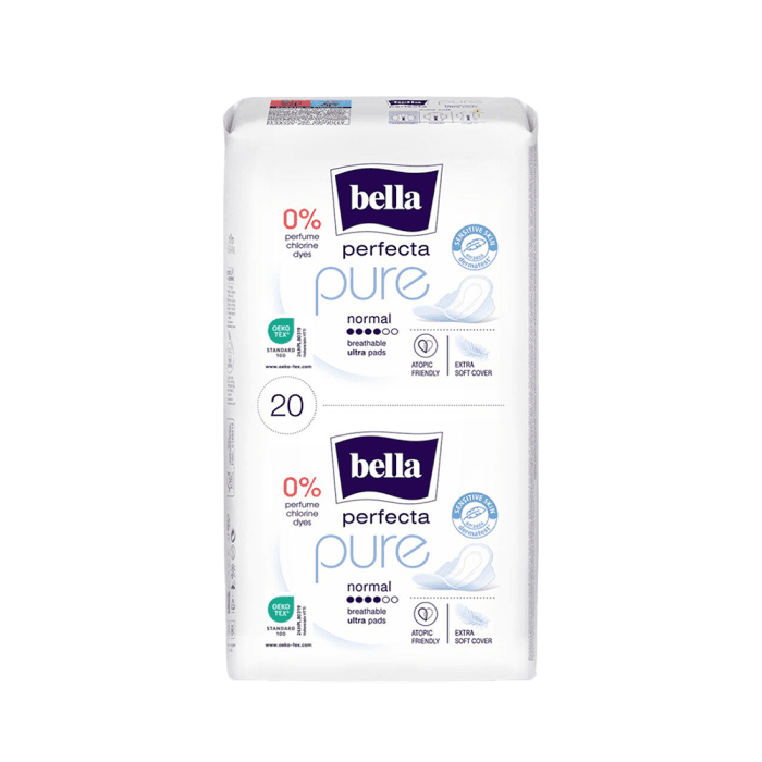 BELLA PERFECTA PURE NORMAL, higieniniai paketai, 20 vnt.