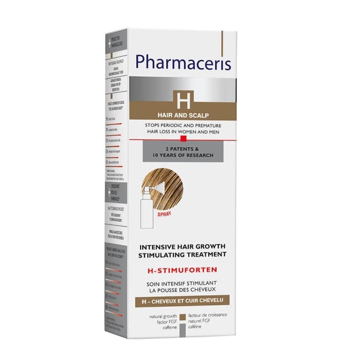 PHARMACERIS H, STIMUFORTEN priemonė plaukams, linkusiems slinkti, 125 ml-1