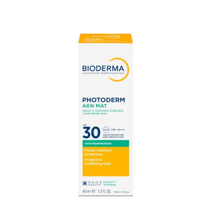 BIODERMA apsauga nuo saulės mišriai, riebiai bei į spuogus linkusiai odai, PHOTODERM AKN MAT SPF30, 40 ml-1