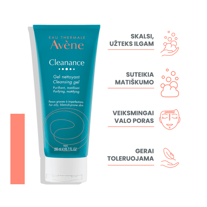 AVENE prausiklis riebiai odai CLEANANCE, 200 ml-1