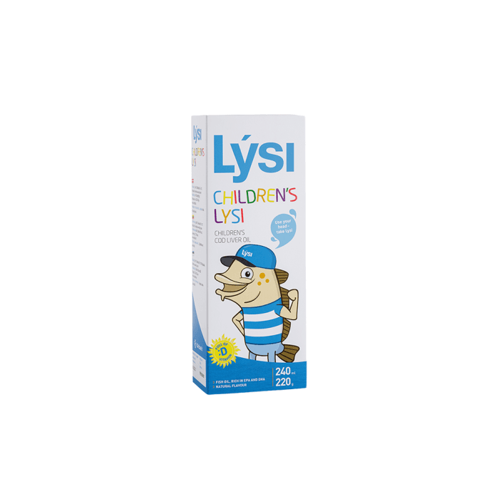 LYSI CHILDRENS, žuvų taukai vaikams, natūralaus skonio, 240 ml